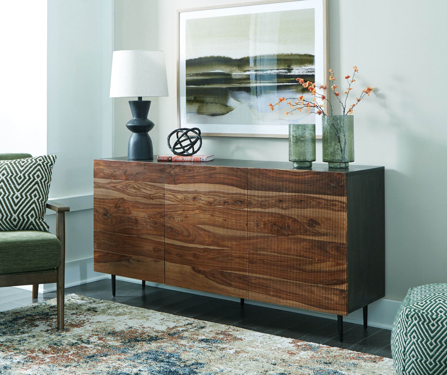 Darrey - Natural / Brown - Accent Cabinet - Forward Furniture