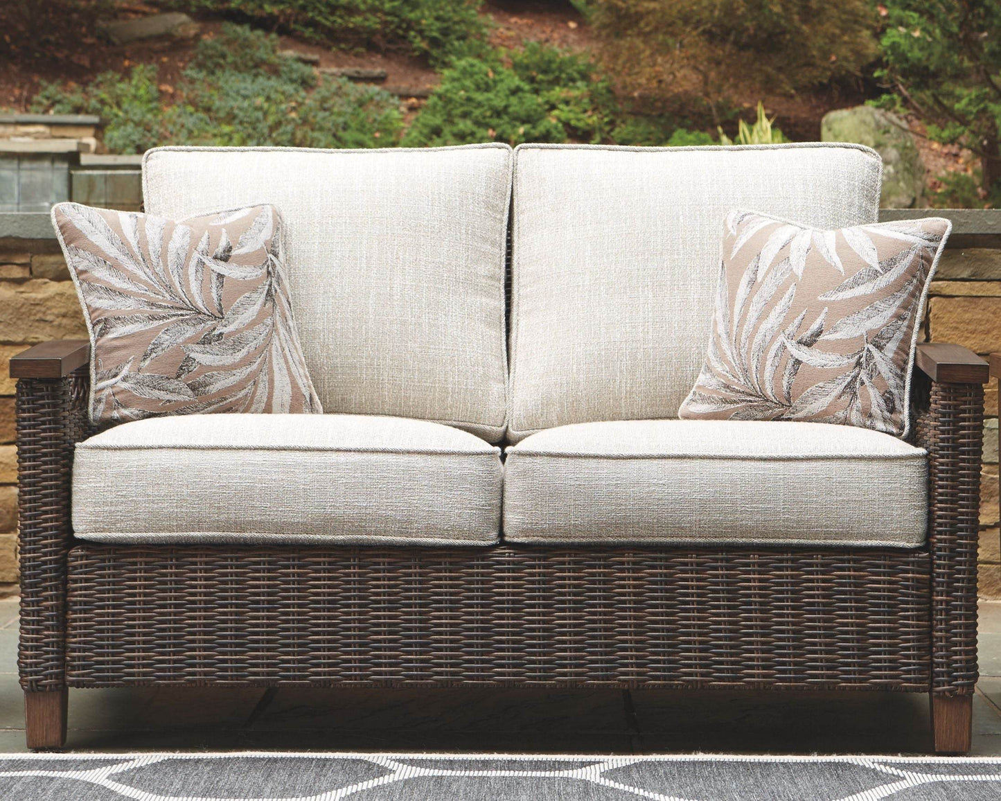 Paradise Trail - Medium Brown - Loveseat w/Cushion - Forward Furniture