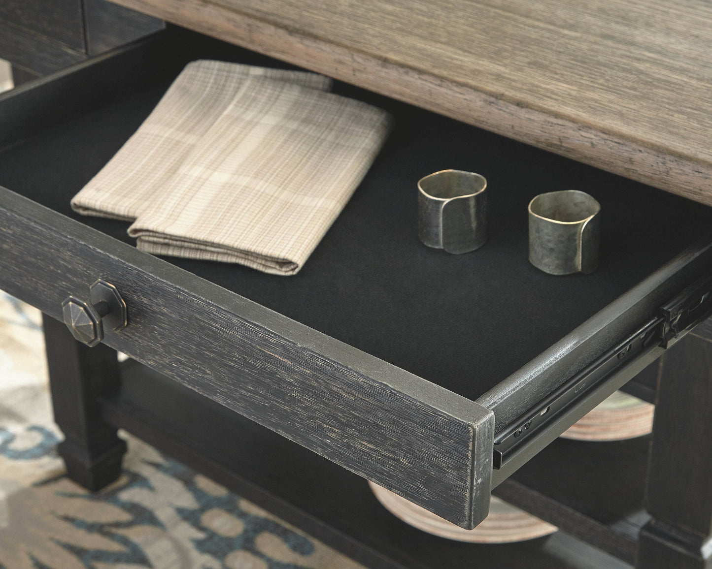 Tyler Creek - Black / Gray - Rectangular Dining Room Counter Table - Forward Furniture