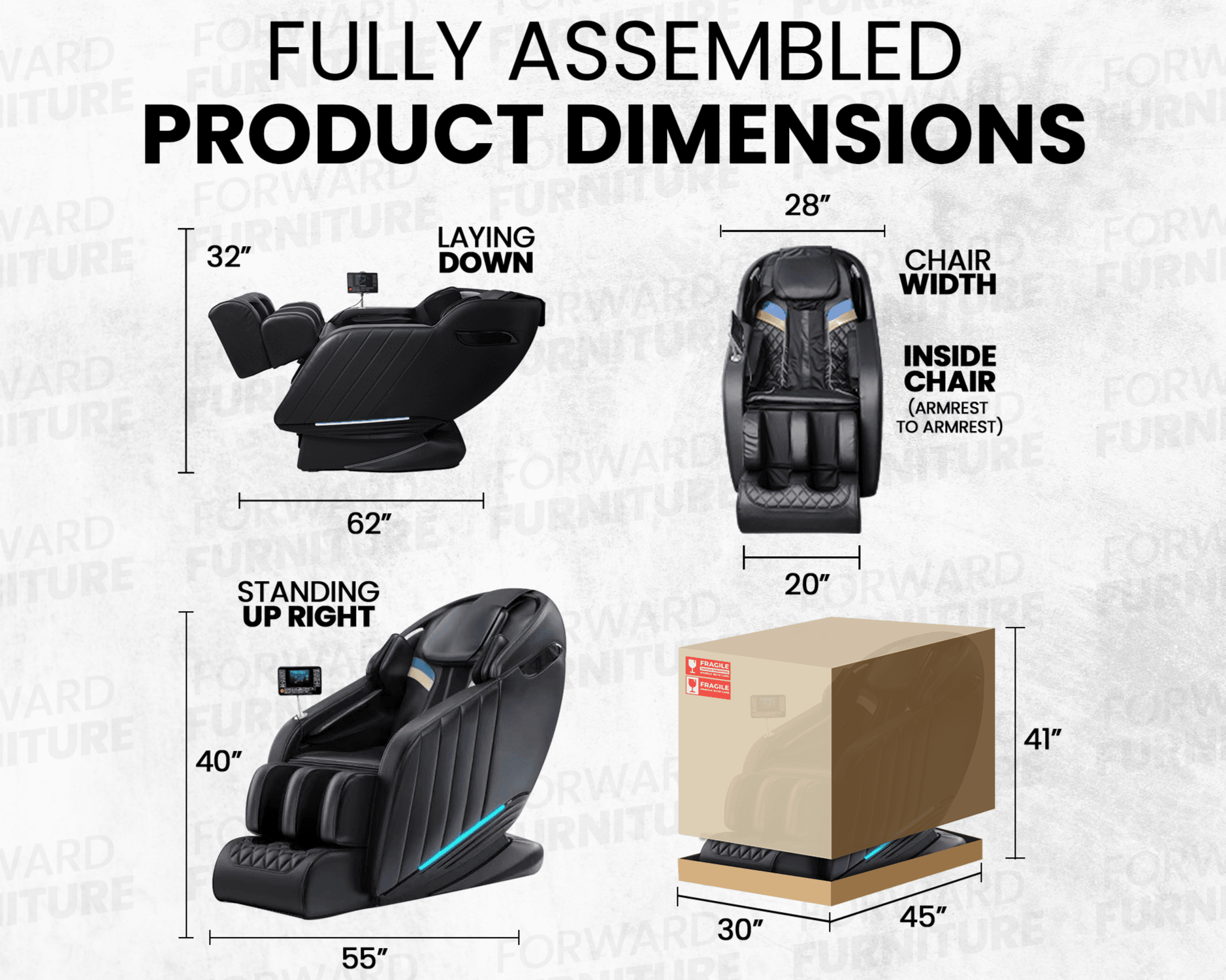 Serenity Leather Heated Massage Chair - Forward Furniture