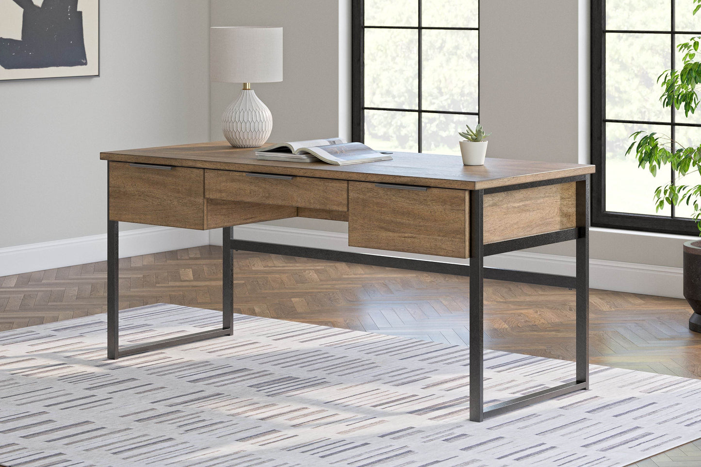 Montia - Light Brown - Home Office Desk - Forward Furniture