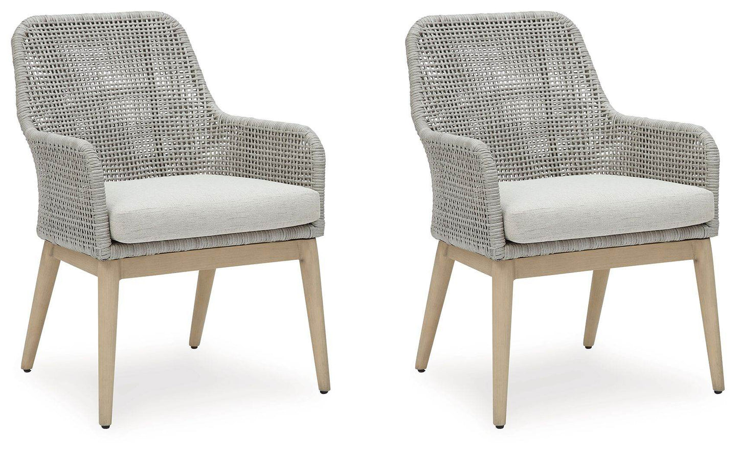 Seton Creek - Gray - Arm Chair With Cushion (Set of 2) - Forward Furniture