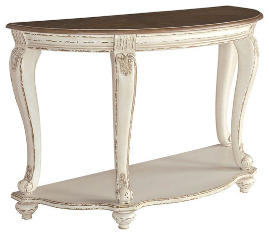 Realyn - White / Brown - Sofa Table - Forward Furniture