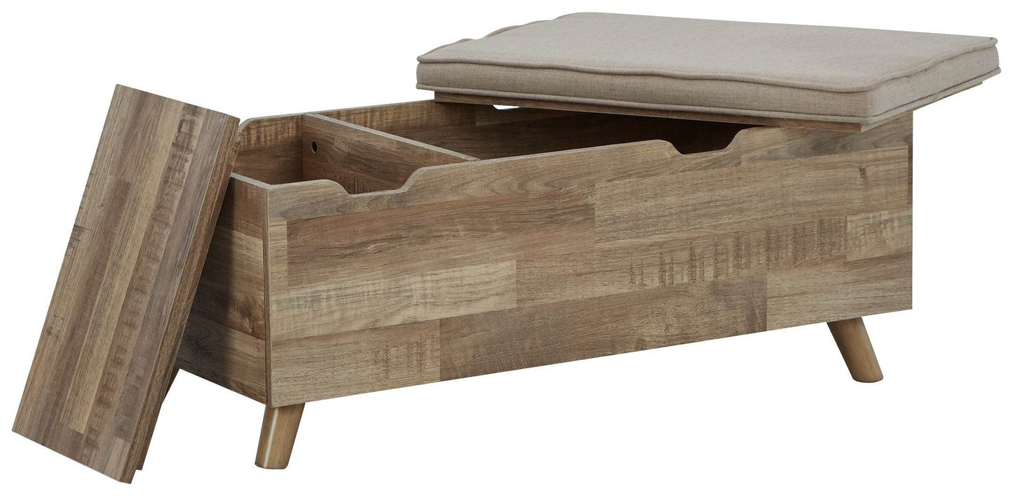Gerdanet - Beige - Storage Bench - Forward Furniture