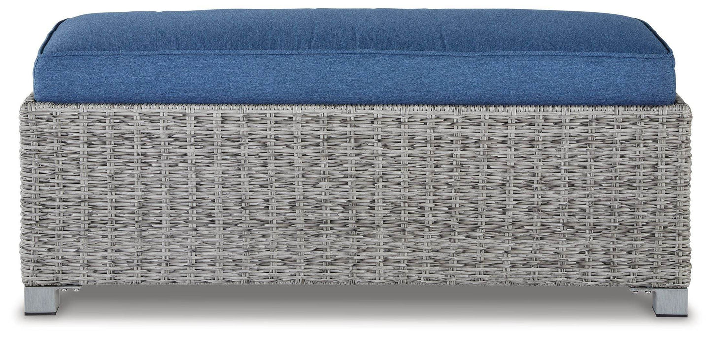 Naples Beach - Light Gray - Bench with Cushion - Forward Furniture