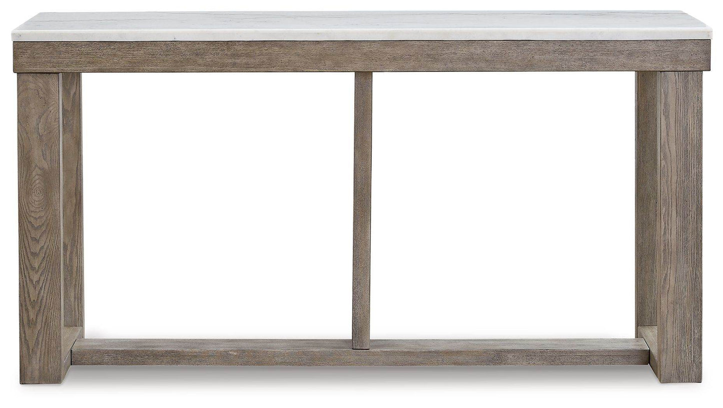 Loyaska - Brown / Ivory - Sofa Table - Forward Furniture