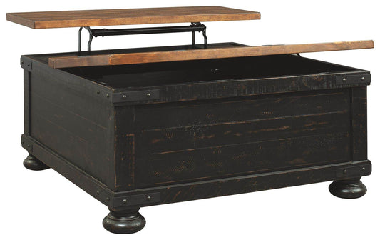 Valebeck - Black / Brown - Lift Top Cocktail Table - Forward Furniture