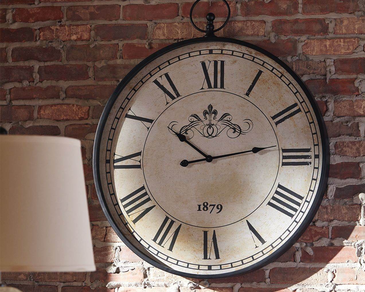 Augustina - Antique Black - Wall Clock - Forward Furniture
