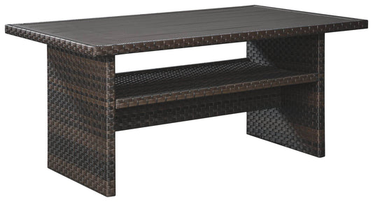 Easy Isle - Dark Brown / Beige - RECT Multi-Use Table - Forward Furniture