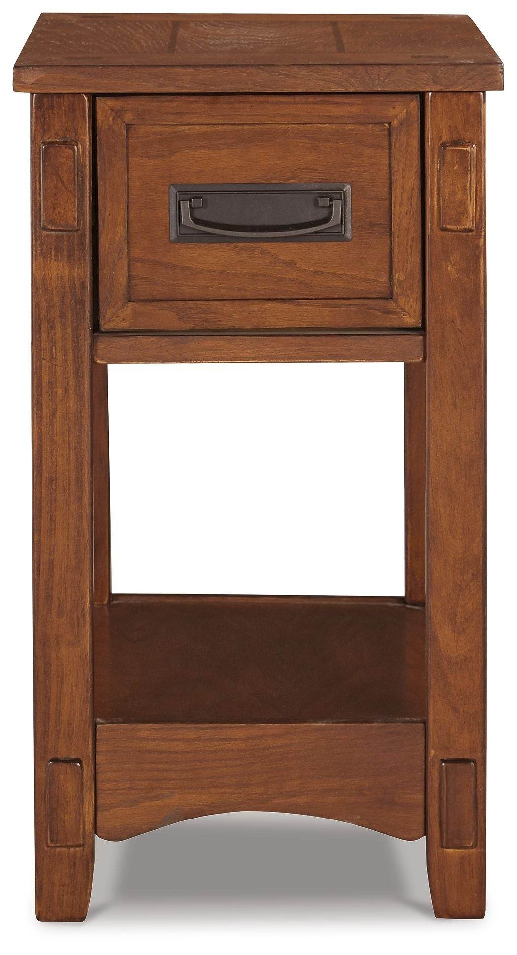 Breegin - Brown - Chair Side End Table - 1 Drawer - Forward Furniture