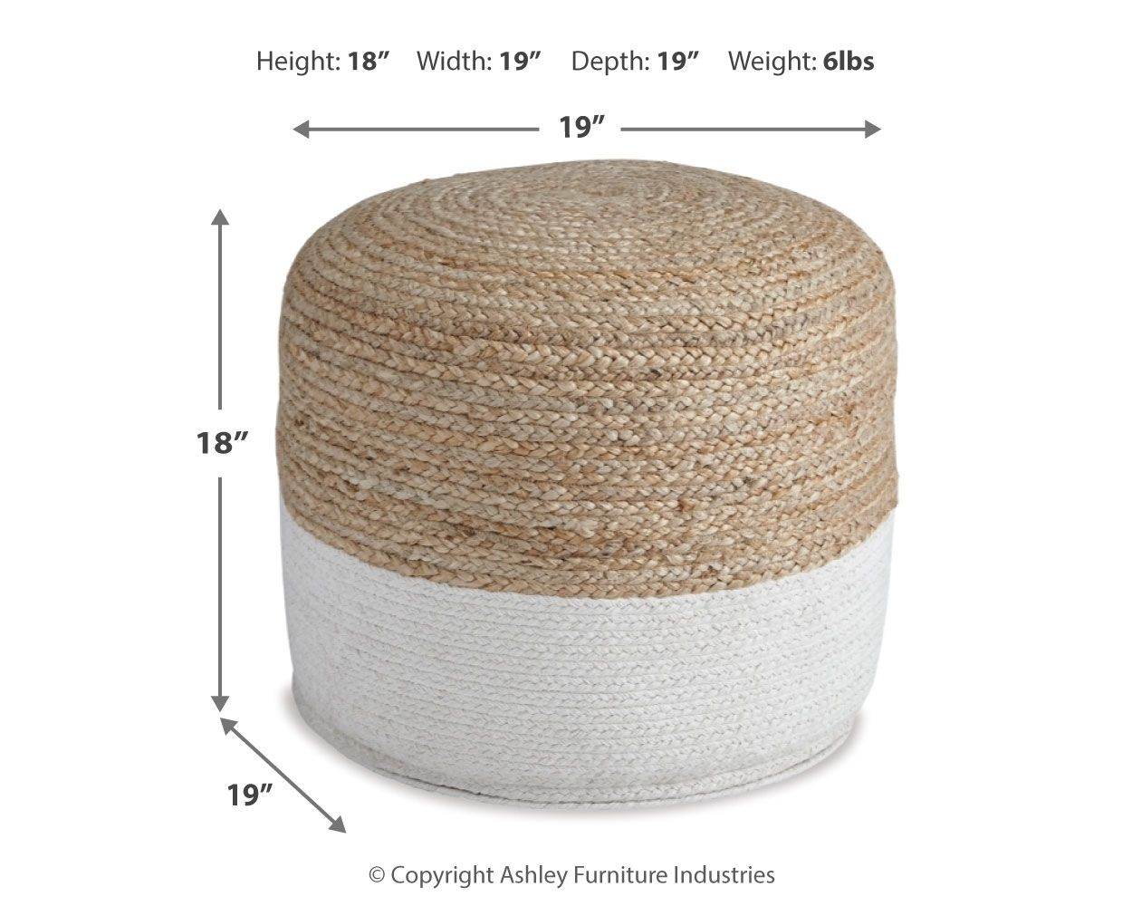Sweed Valley - Round - Pouf - Forward Furniture