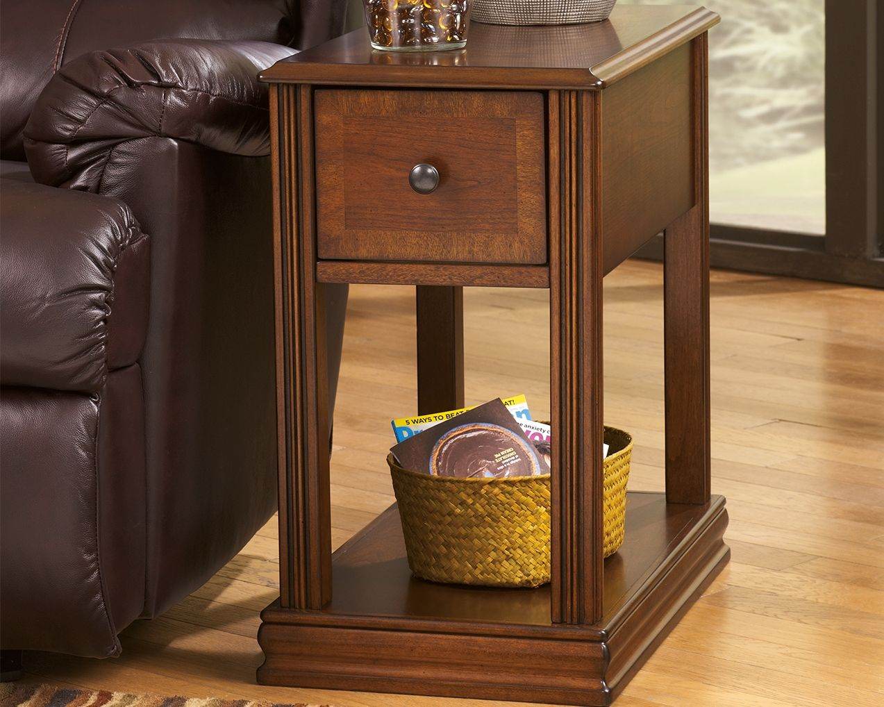 Breegin - Brown - Chair Side End Table - Removable Tray - Forward Furniture