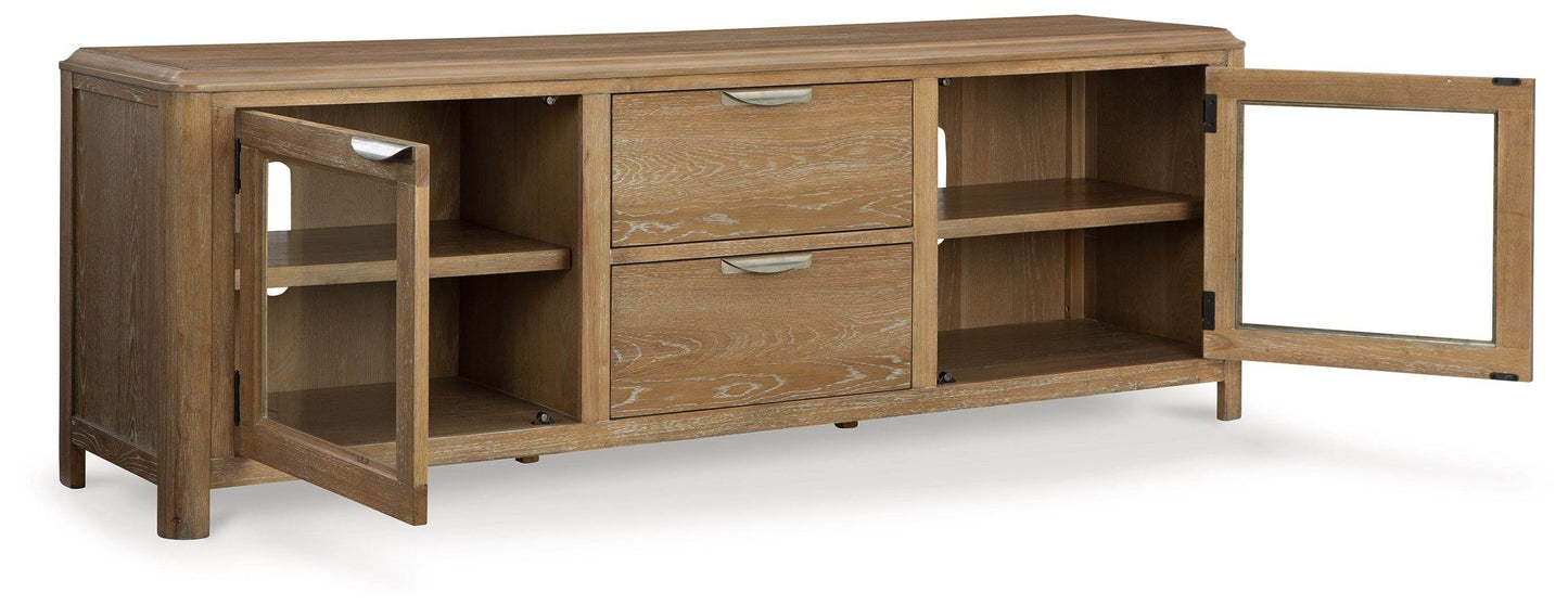 Rencott - Light Brown - Extra Large TV Stand - Forward Furniture