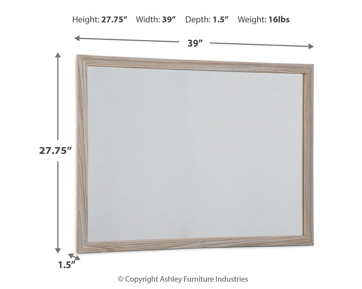 Hasbrick - Tan - Bedroom Mirror - Forward Furniture