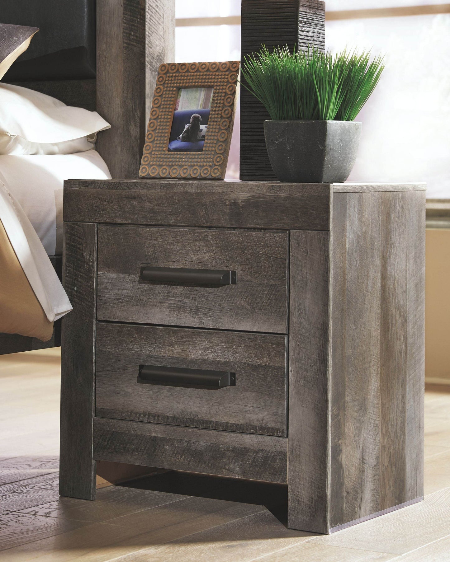 Wynnlow - Gray - Two Drawer Night Stand - Forward Furniture
