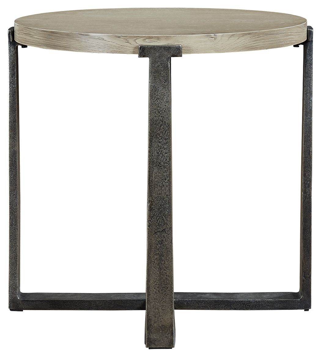 Dalenville - Gray - Round End Table - Forward Furniture