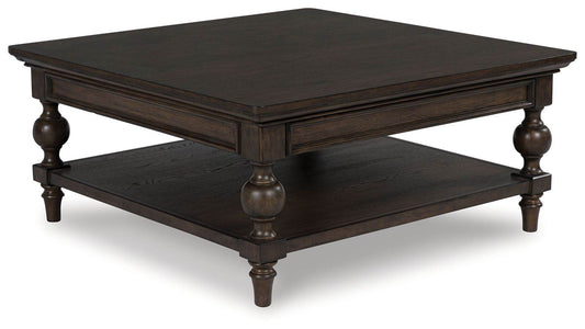 Veramond - Dark Brown - Square Cocktail Table - Forward Furniture