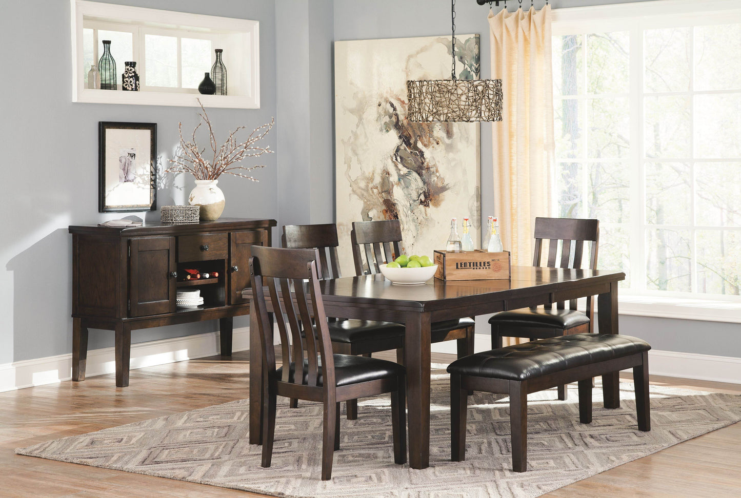 Haddigan - Dark Brown - Dining UPH Side Chair (Set of 2) - Forward Furniture