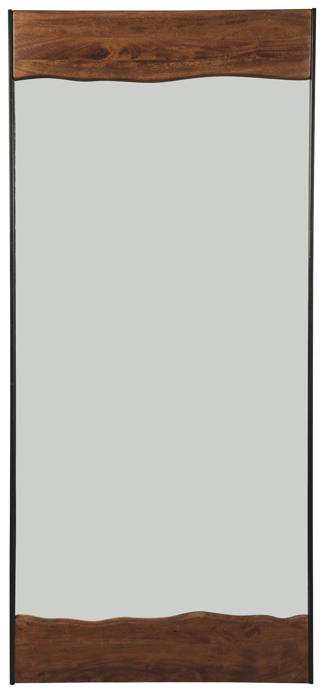 Panchali - Brown / Black - Floor Mirror - Forward Furniture