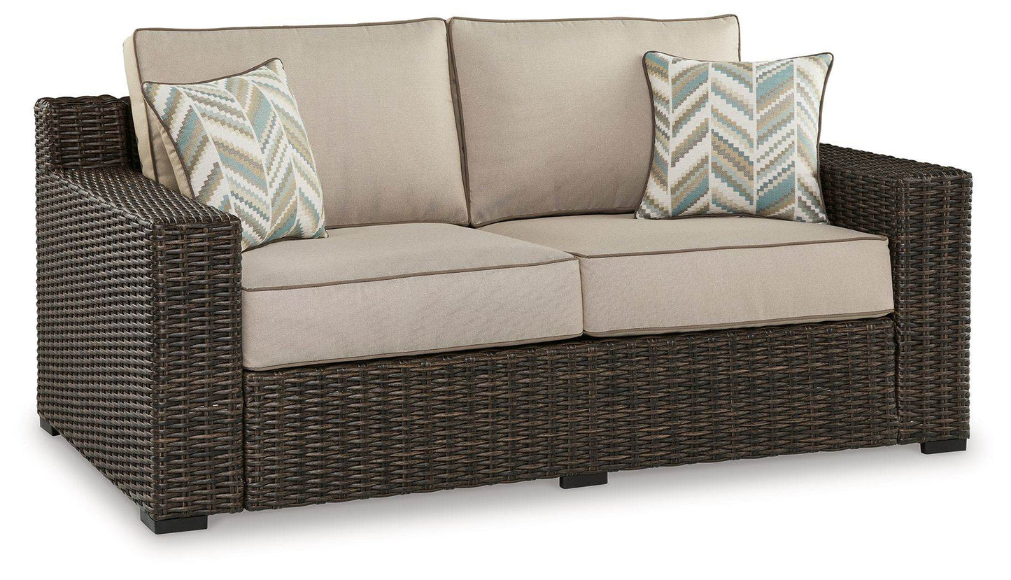 Coastline Bay - Brown - Loveseat W/Cushion - Forward Furniture
