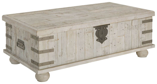 Carynhurst - White Wash Gray - Lift Top Cocktail Table - Forward Furniture
