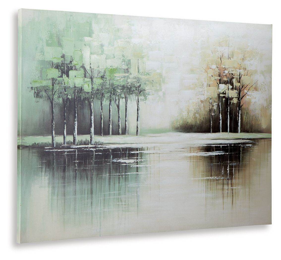 Garlenridge - Green / Tan / White - Wall Art - Forward Furniture