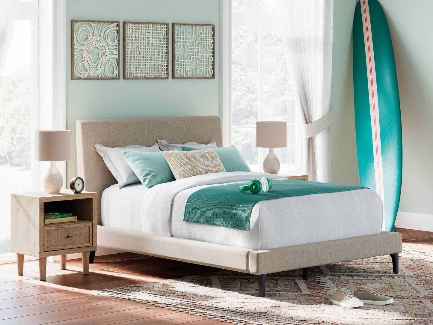 Cielden - Upholstered Bed With Roll Slats - Forward Furniture