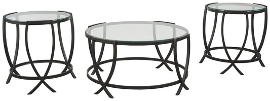 Tarrin - Black - Occasional Table Set (Set of 3) - Forward Furniture