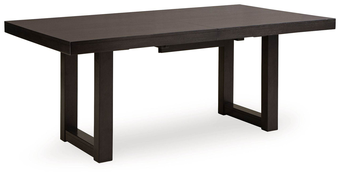 Neymorton - Dark Grayish Brown - 7 Pc. - Rectangular Extension Table, 6 Side Chairs - Forward Furniture