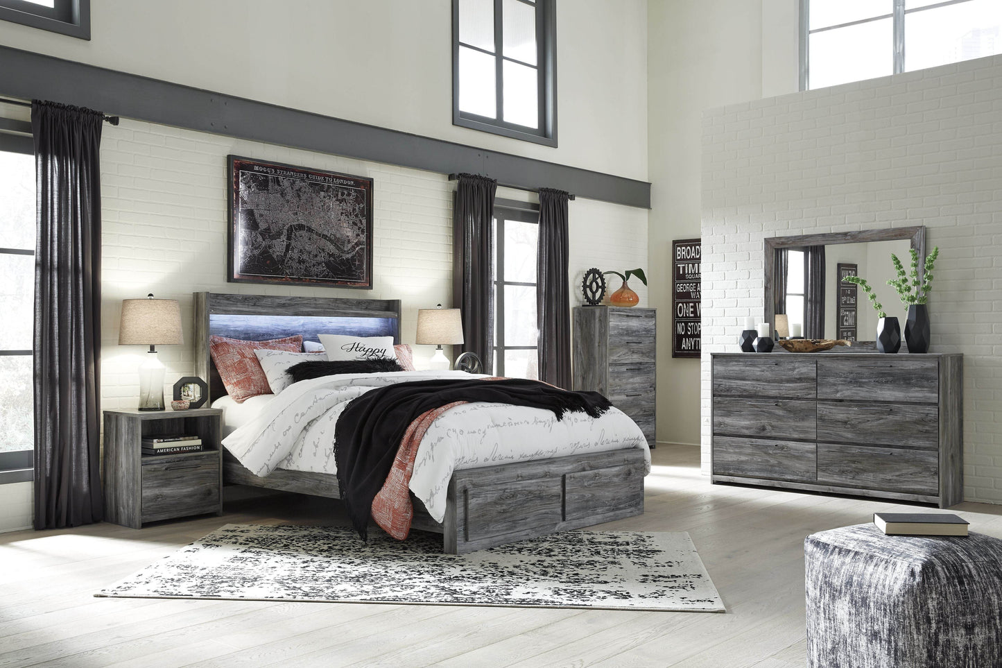 Baystorm - LED Panel Bed - Forward Furniture