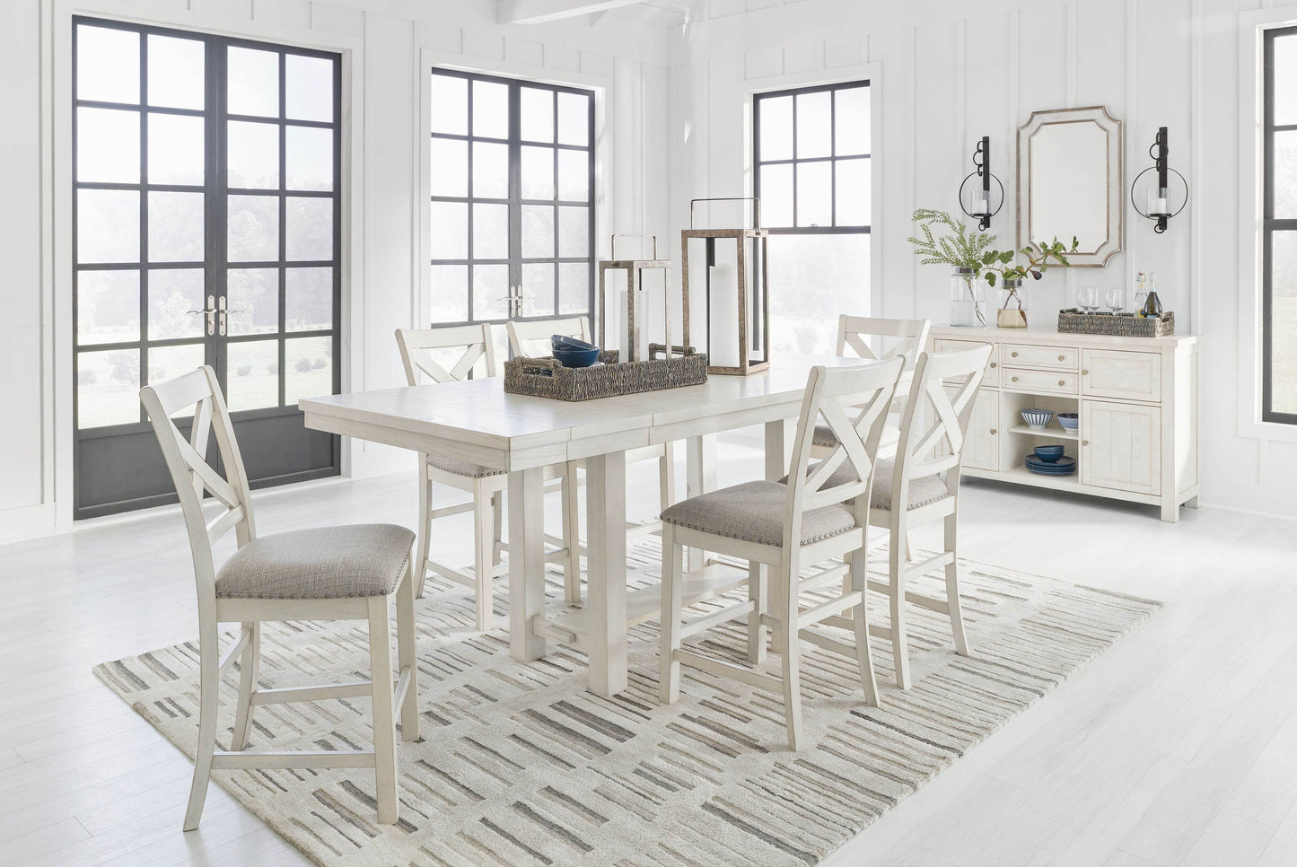 Robbinsdale - Rectangular Counter Height Dining Extension Table Set - Forward Furniture