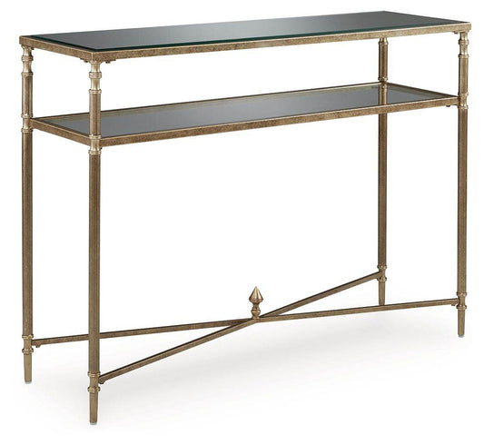 Cloverty - Aged Gold Finish - Sofa Table - Forward Furniture