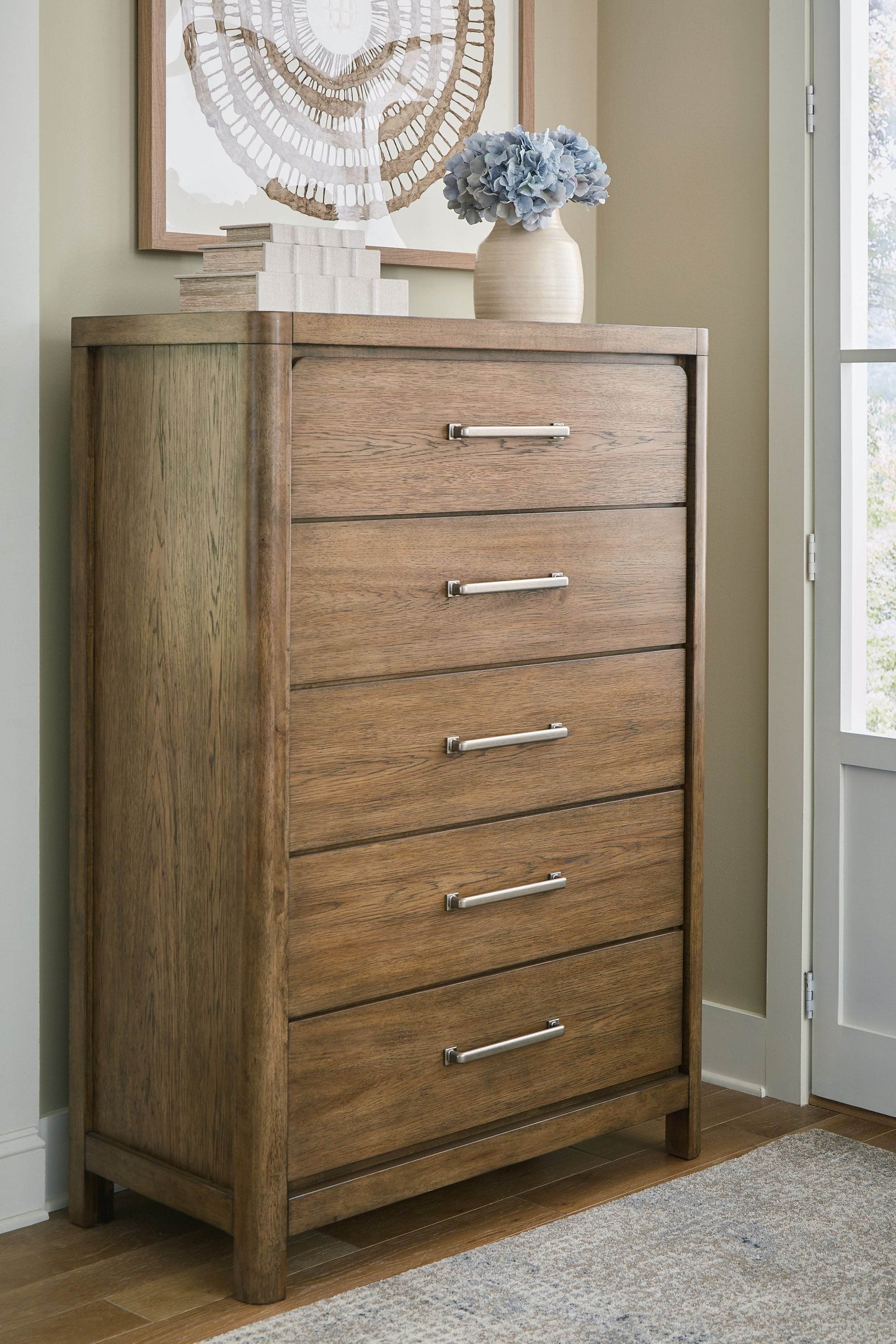 Cabalynn - Light Brown - Five Drawer Chest - Forward Furniture