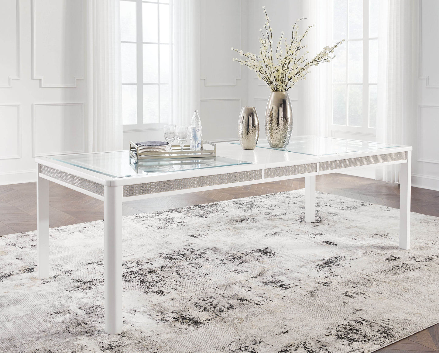 Chalanna - White - Rectangular Dining Room Extension Table - Forward Furniture