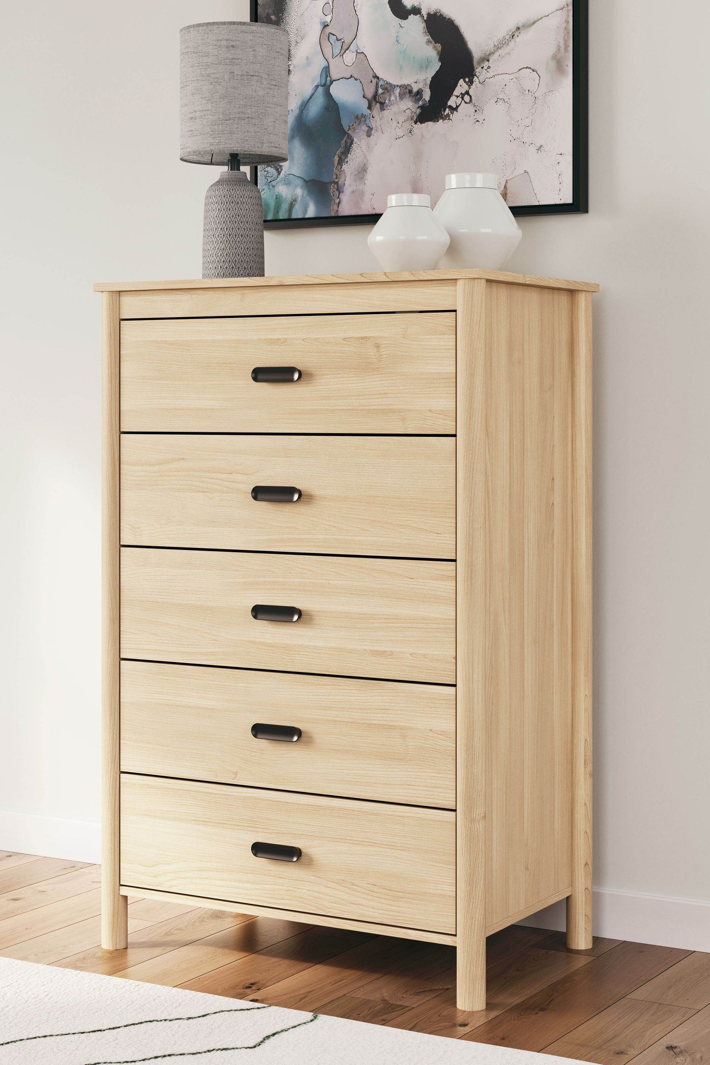 Cabinella - Tan - Five Drawer Chest - Forward Furniture