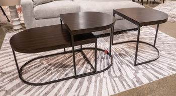 Vanmore - Dark Brown - Occasional Table Set (Set of 3) - Forward Furniture