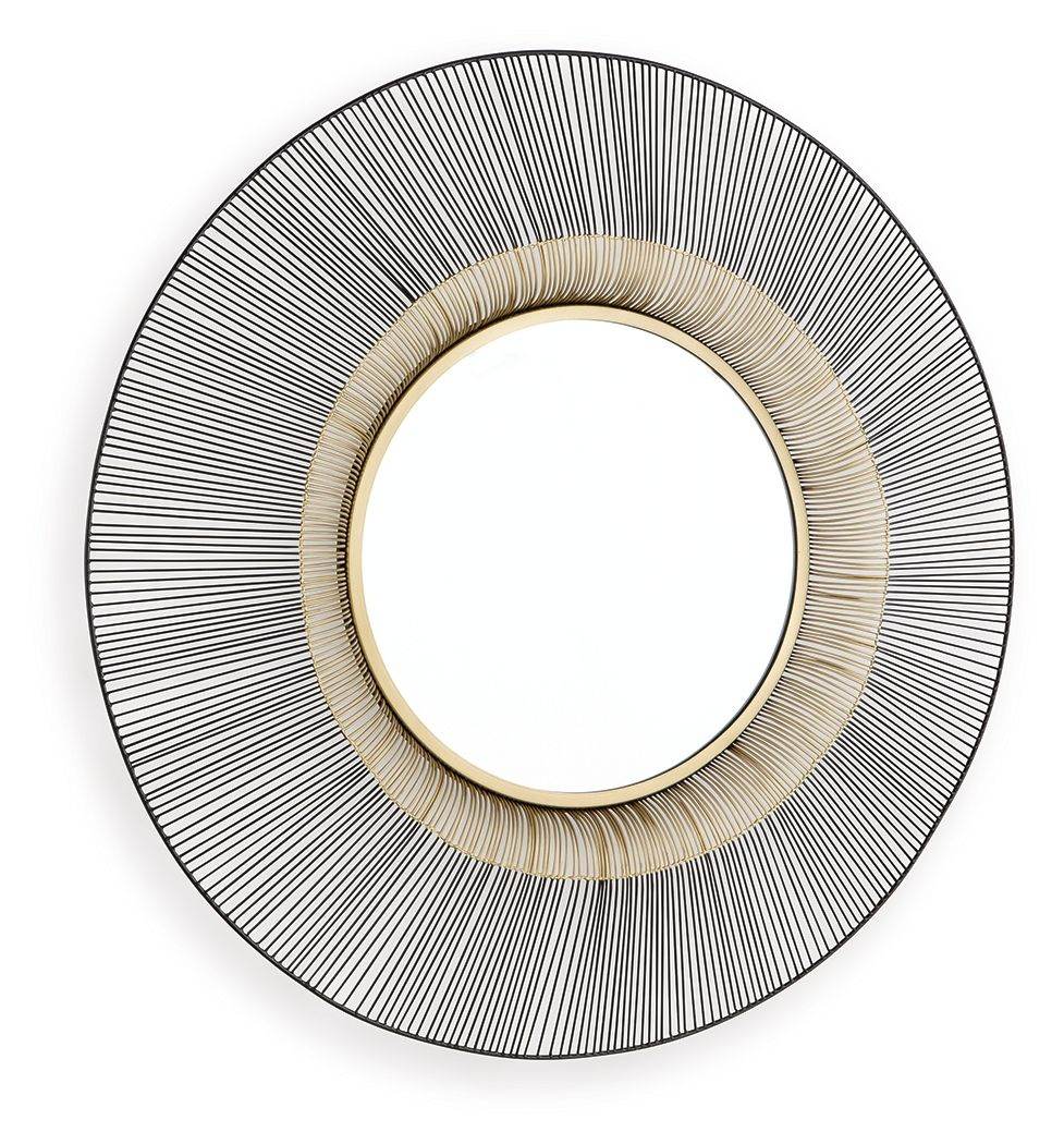 Dallmen - Black / Gold Finish - Accent Mirror - Forward Furniture