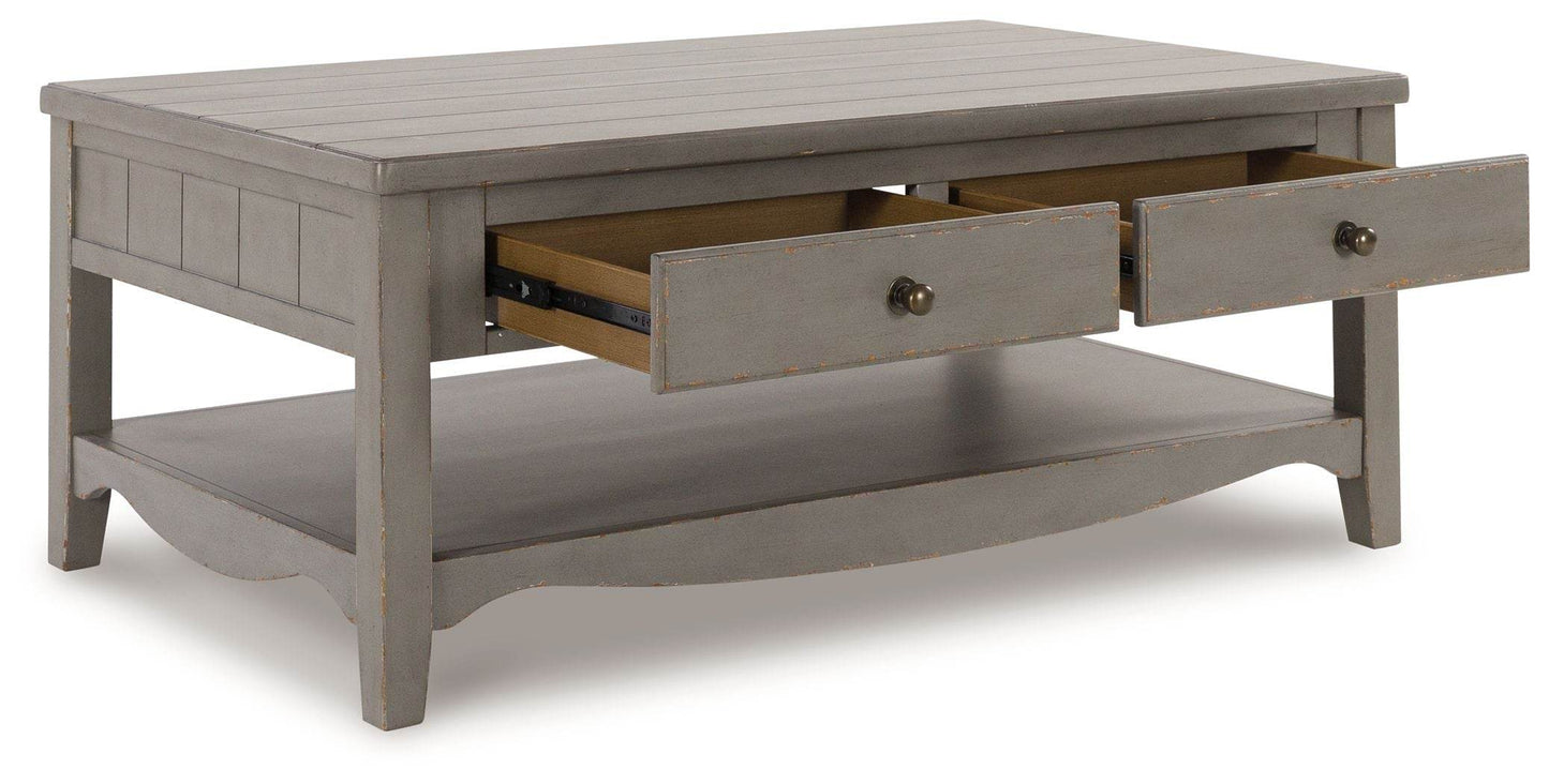 Charina - Antique Gray - Rectangular Cocktail Table - Forward Furniture