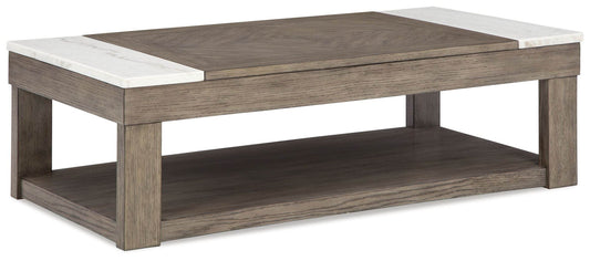 Loyaska - Grayish Brown / White - Lift Top Cocktail Table - Forward Furniture