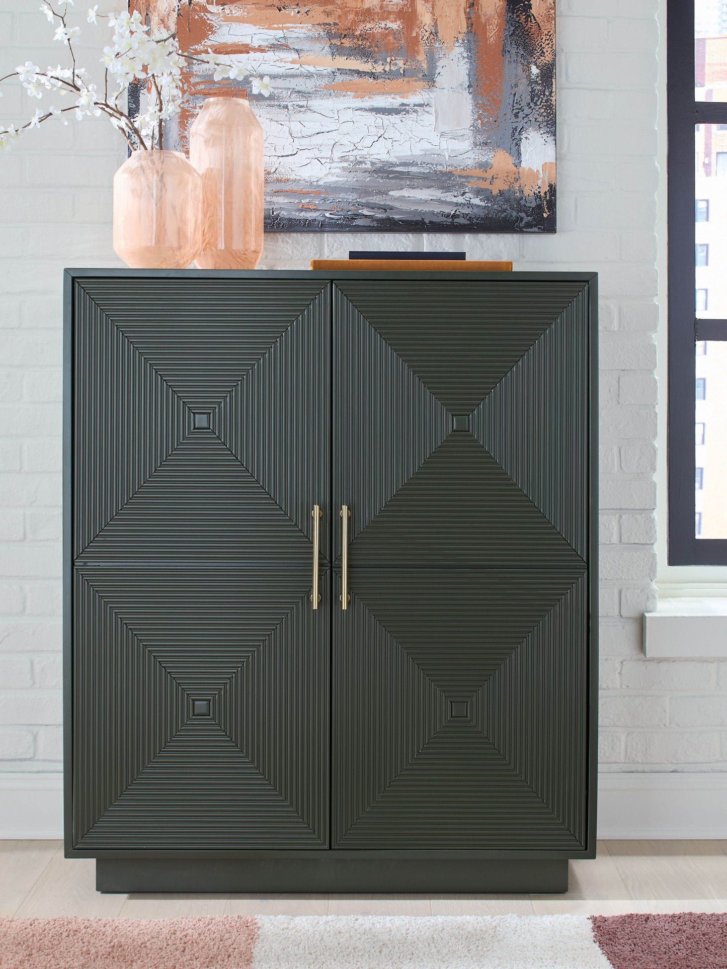 Geirwood - Dark Green - Accent Cabinet - Forward Furniture