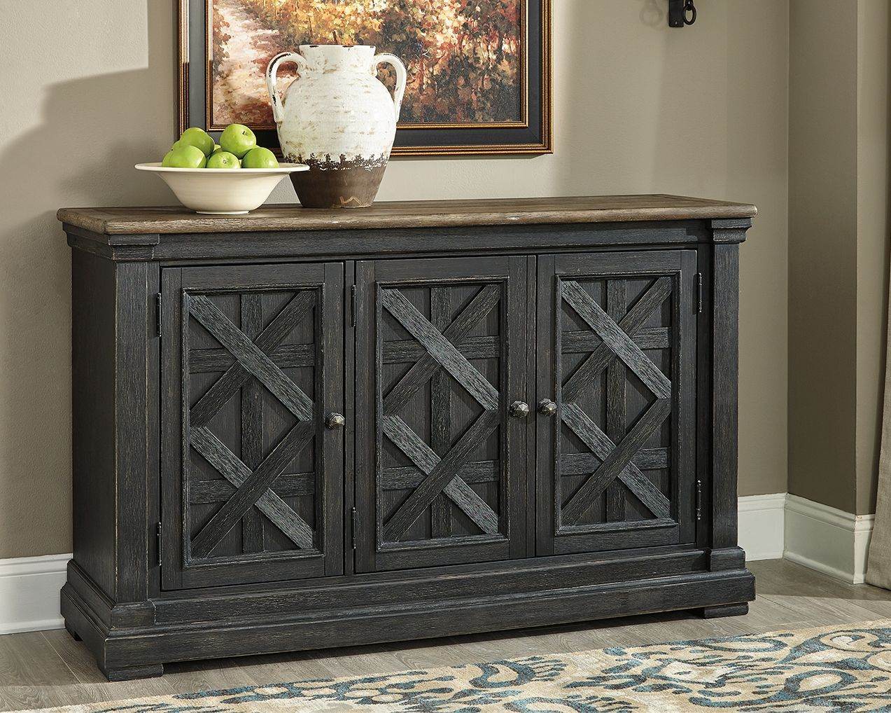 Tyler Creek - Black / Gray - Dining Room Server - Forward Furniture