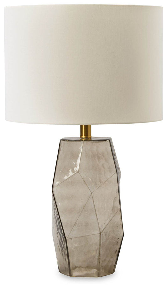 Taylow - Gray - Glass Table Lamp - Forward Furniture