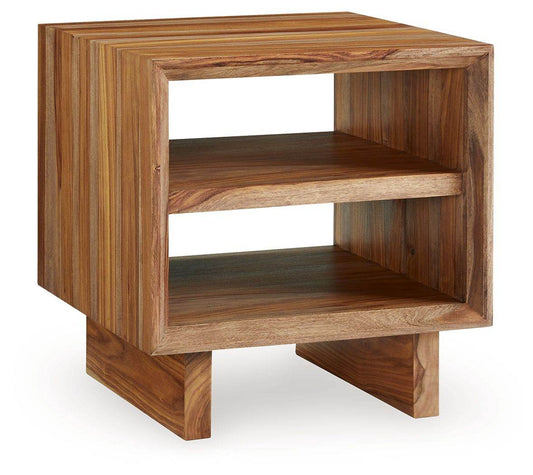 Dressonni - Brown - Square End Table - Forward Furniture