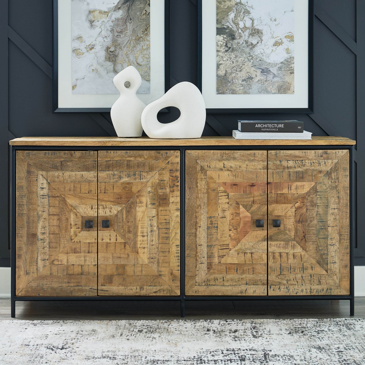 Camney - Brown / Black - Accent Cabinet - Forward Furniture