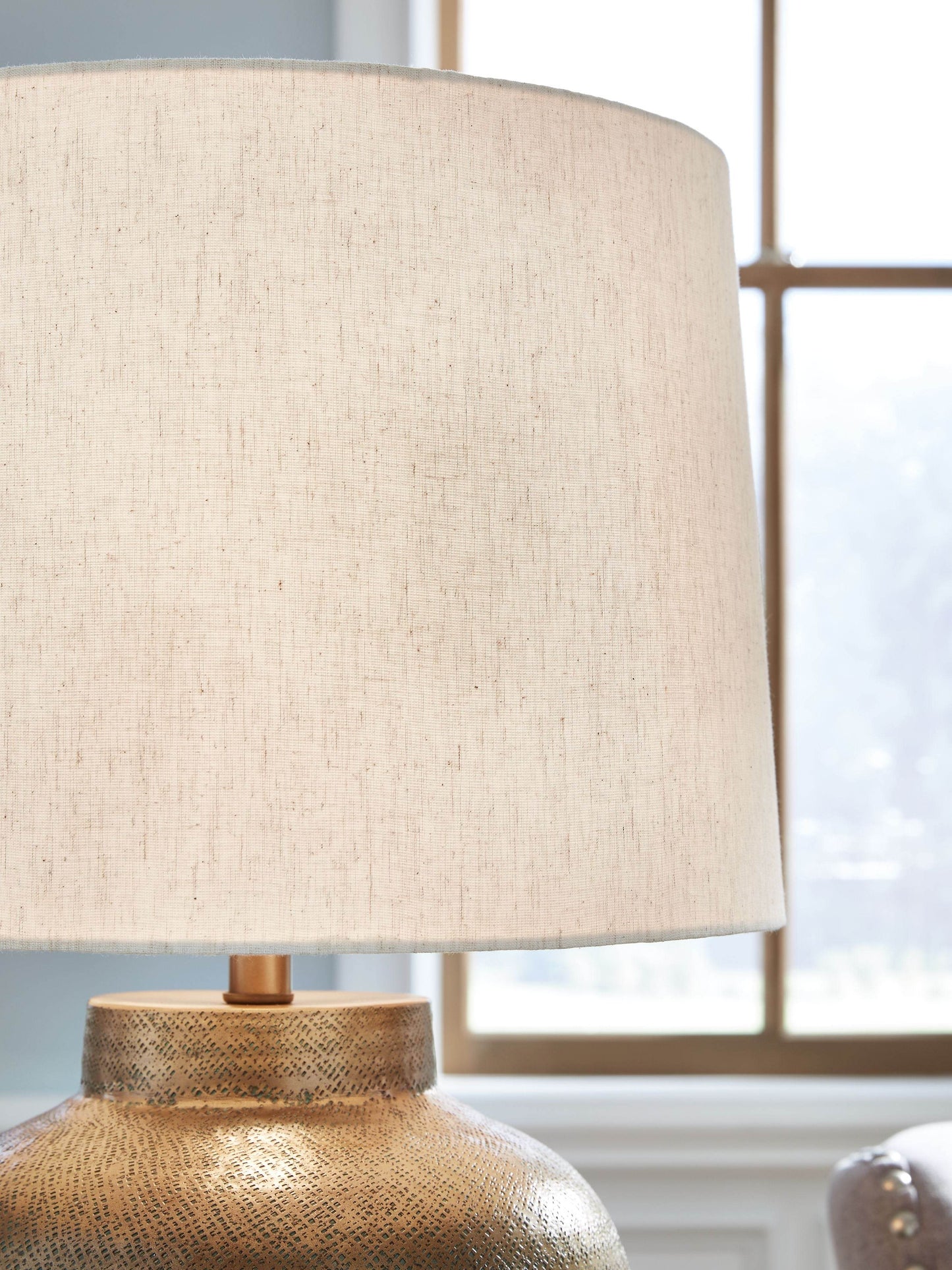 Madney - Antique Gold Finish - Metal Table Lamp - Forward Furniture