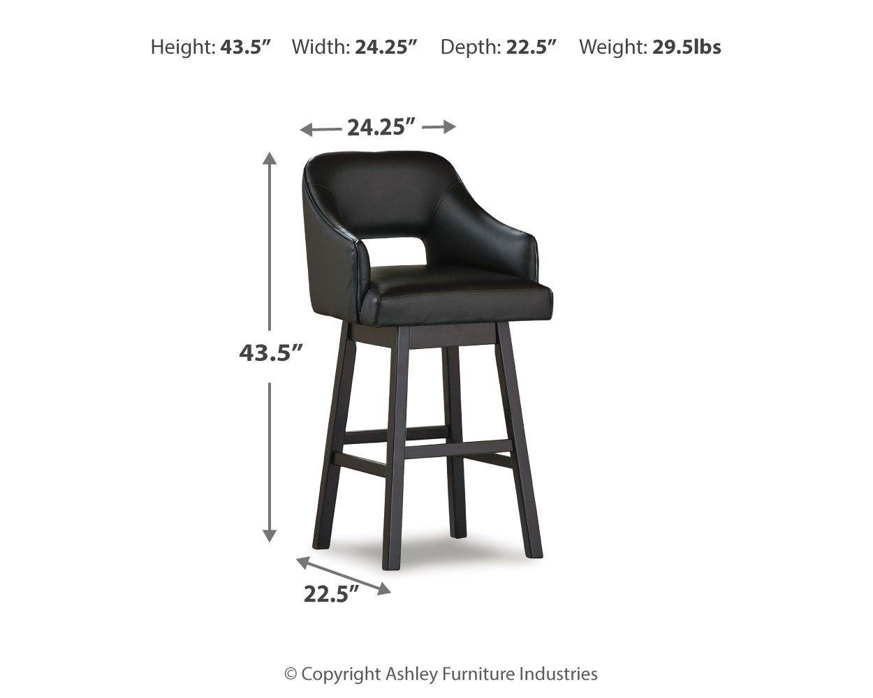 Tallenger - Upholstered Swivel Barstool (Set of 2) - Forward Furniture