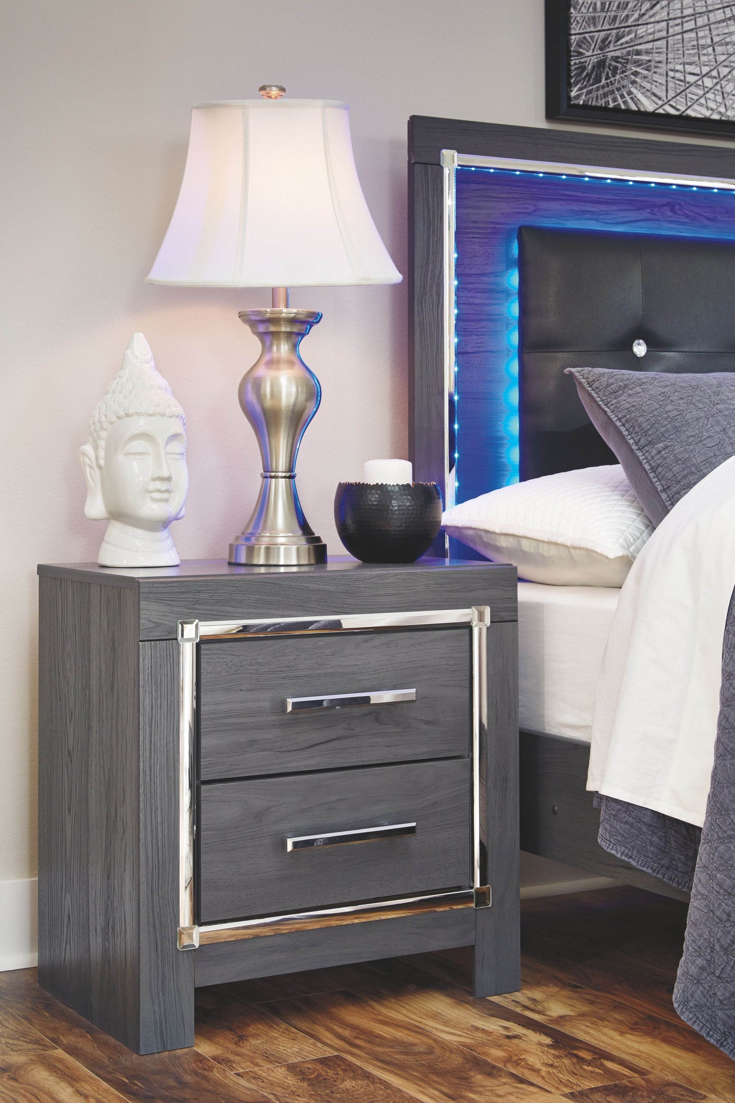 Lodanna - Gray - Two Drawer Night Stand - Forward Furniture