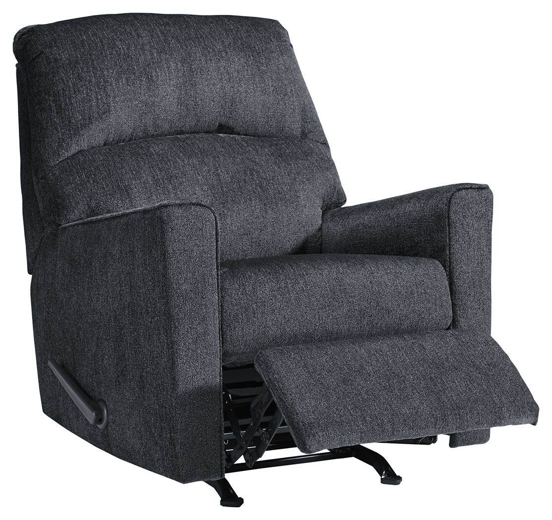 Altari - Slate - Rocker Recliner - Fabric - Forward Furniture