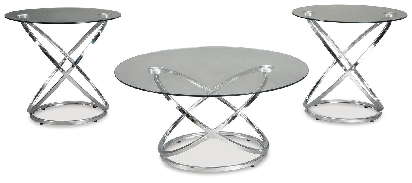 Hollynyx - Chrome Finish - Occasional Table Set (Set of 3) - Forward Furniture