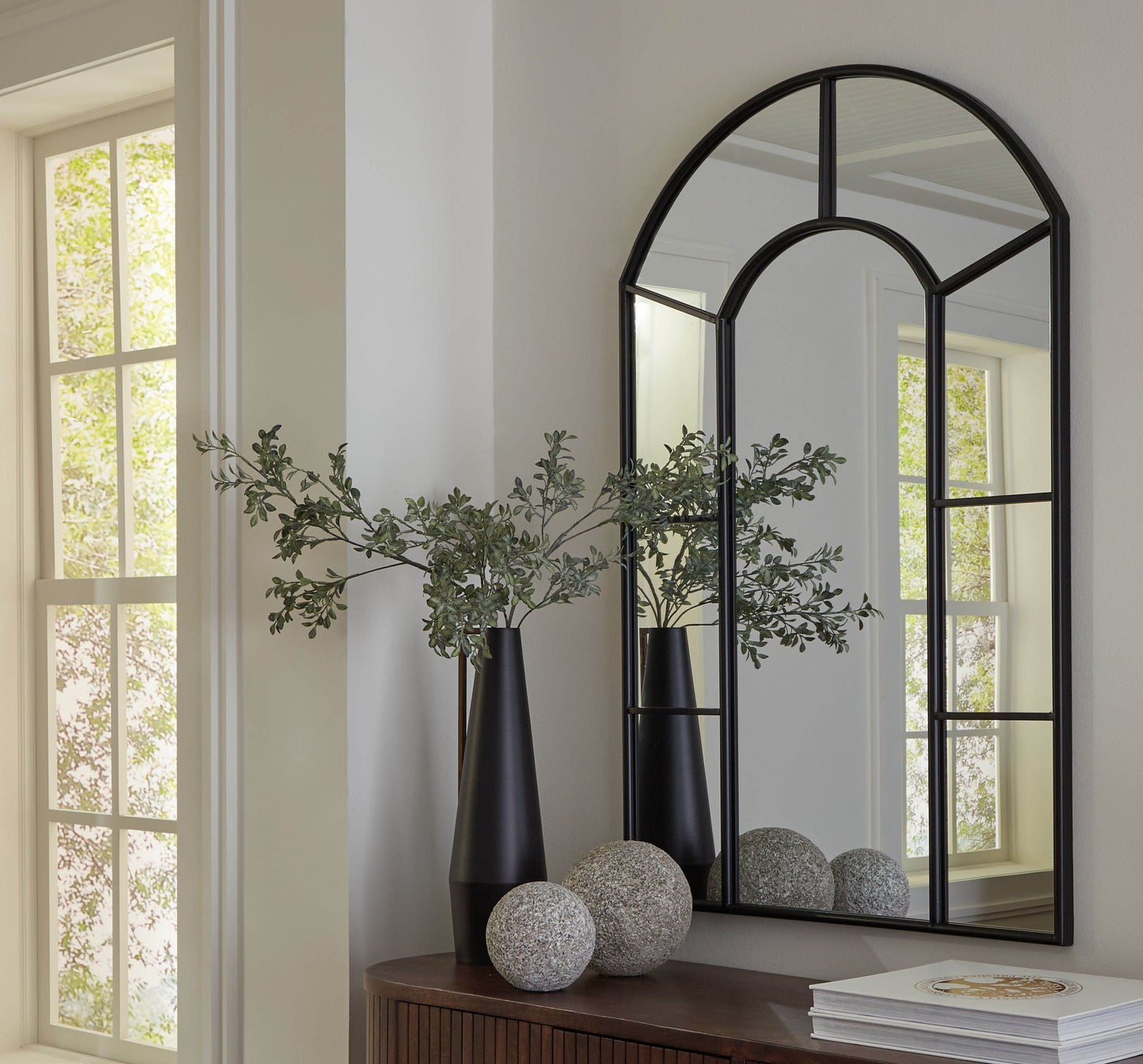 Evengton - Black - Accent Mirror - Forward Furniture